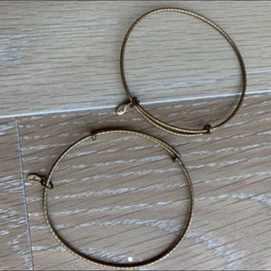 RUSTIC GOLD BANGLE BRACELETS